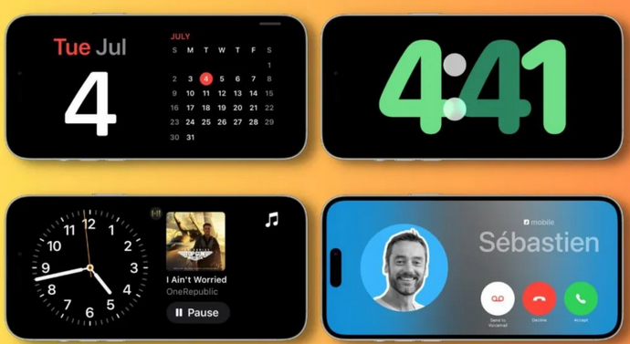 黄梅苹果手机维修分享iOS17横屏充电待机显示有什么好处 