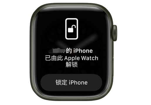 黄梅苹果手机维修分享用 AppleWatch 解锁配备面容 ID 的 iPhone方法 