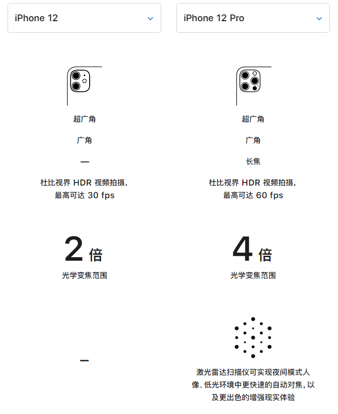 黄梅苹果手机维修分享苹果 iPhone 12 与 iPhone 12 Pro 选哪款 